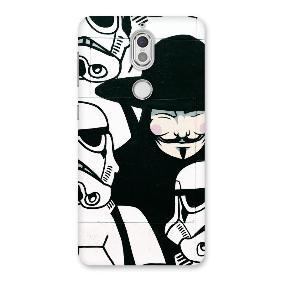 Anonymous Hat Back Case for Nokia 7