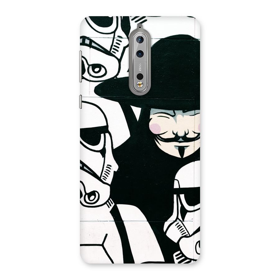 Anonymous Hat Back Case for Nokia 8