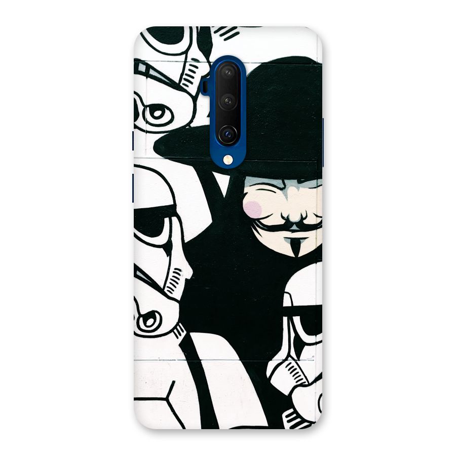 Anonymous Hat Back Case for OnePlus 7T Pro