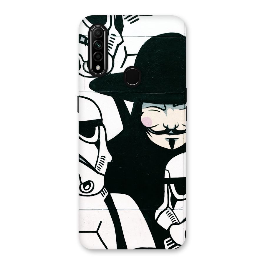 Anonymous Hat Back Case for Oppo A31