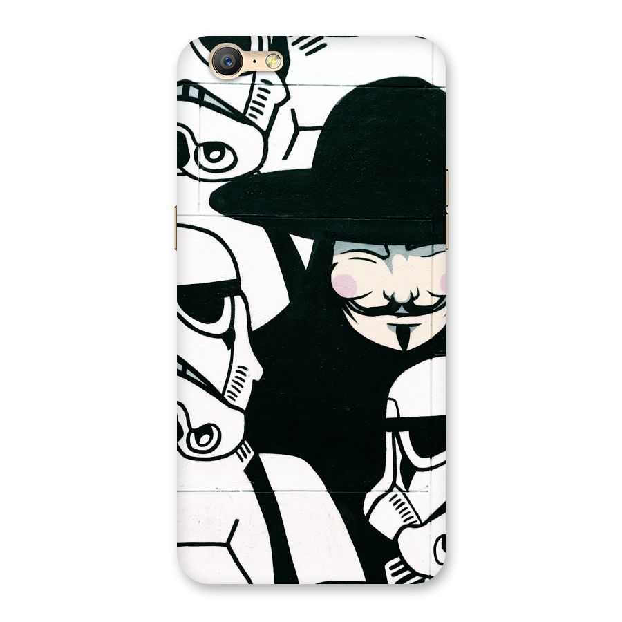 Anonymous Hat Back Case for Oppo A39