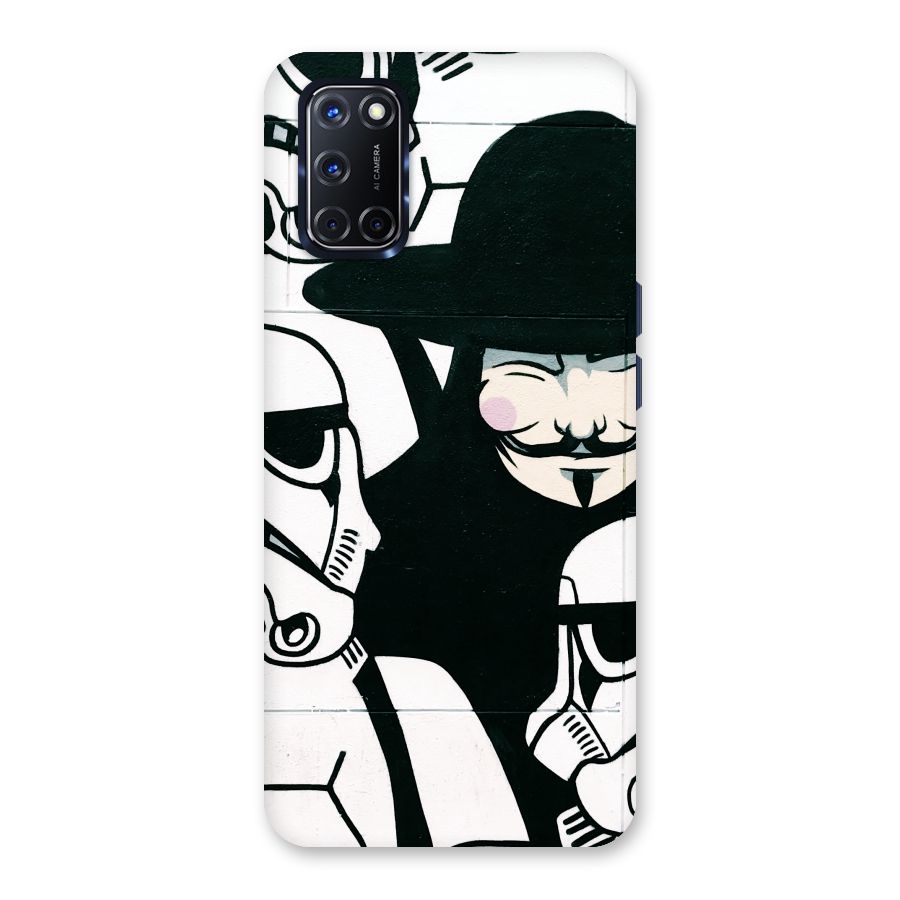 Anonymous Hat Back Case for Oppo A52