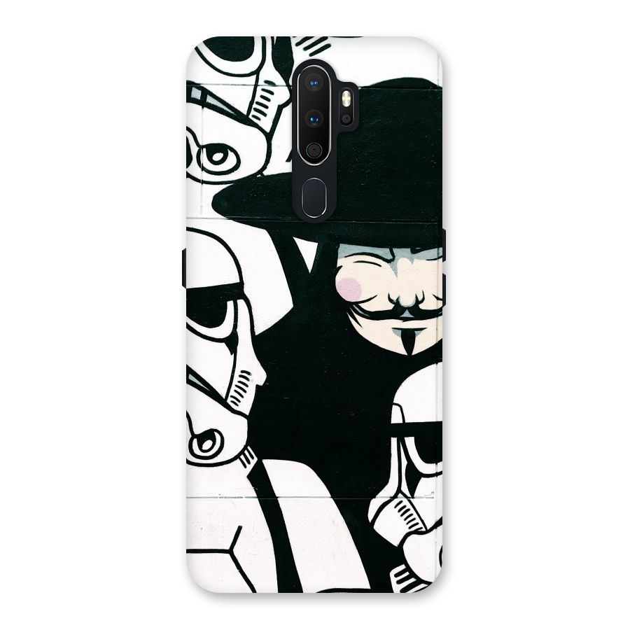 Anonymous Hat Back Case for Oppo A5 (2020)