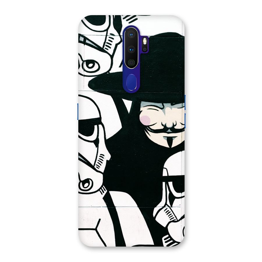 Anonymous Hat Back Case for Oppo A9 (2020)