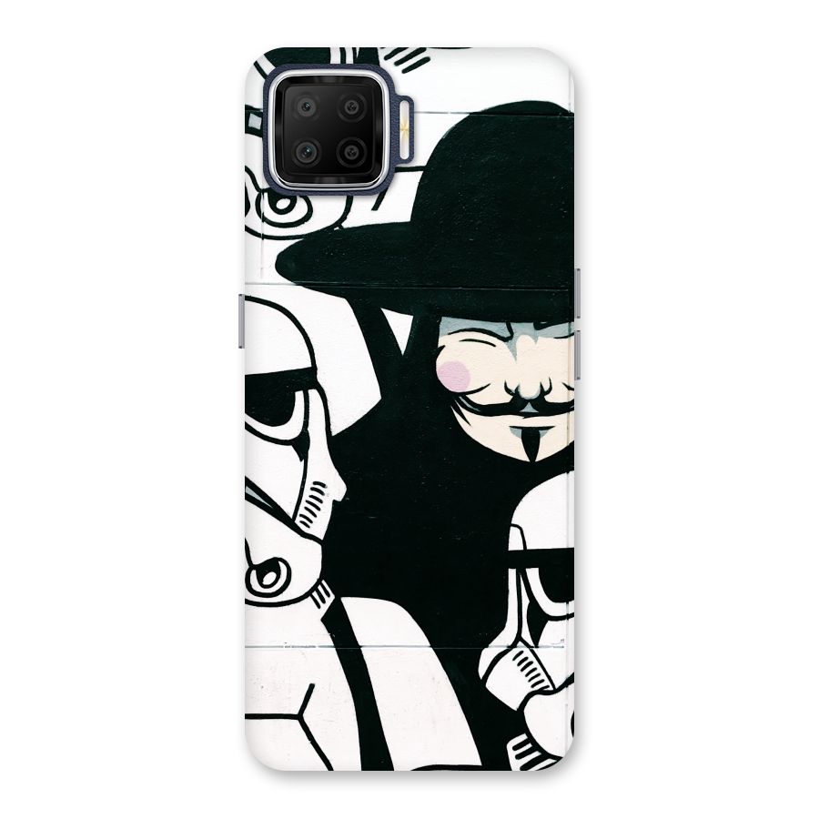 Anonymous Hat Back Case for Oppo F17