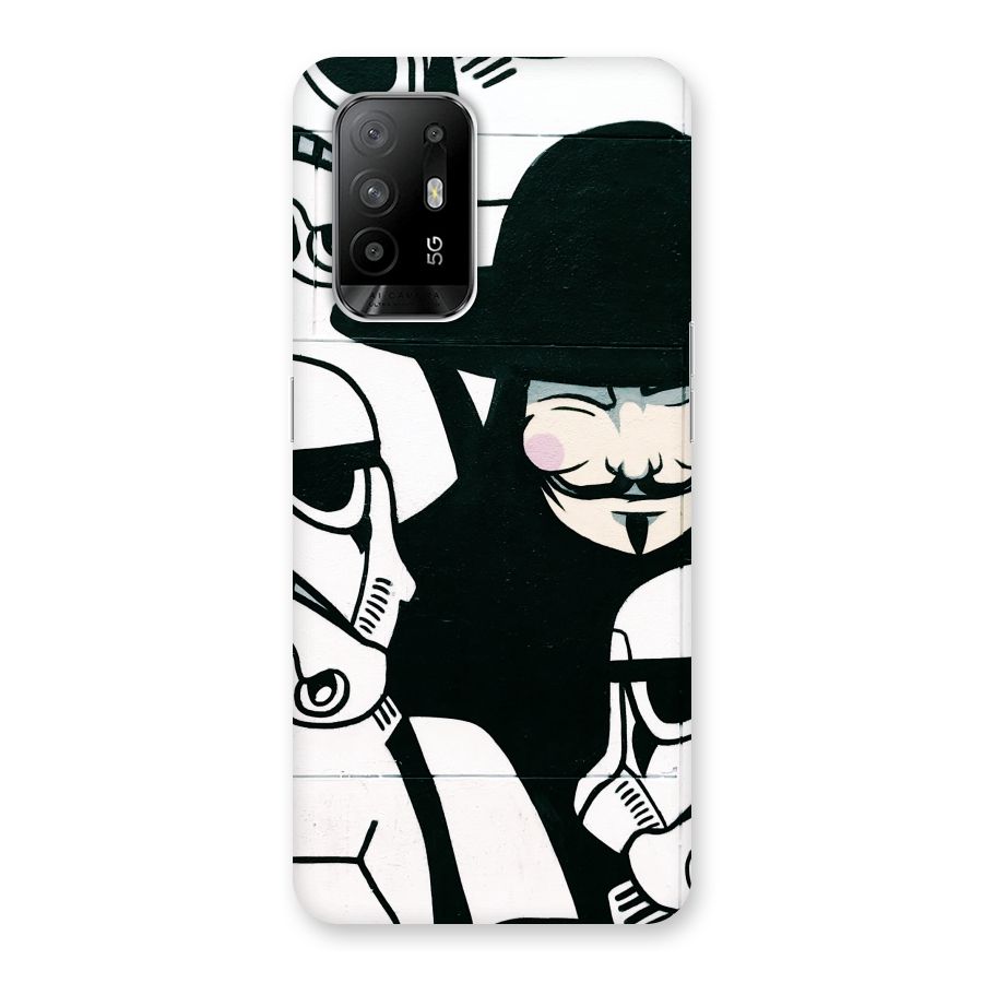 Anonymous Hat Back Case for Oppo F19 Pro Plus 5G