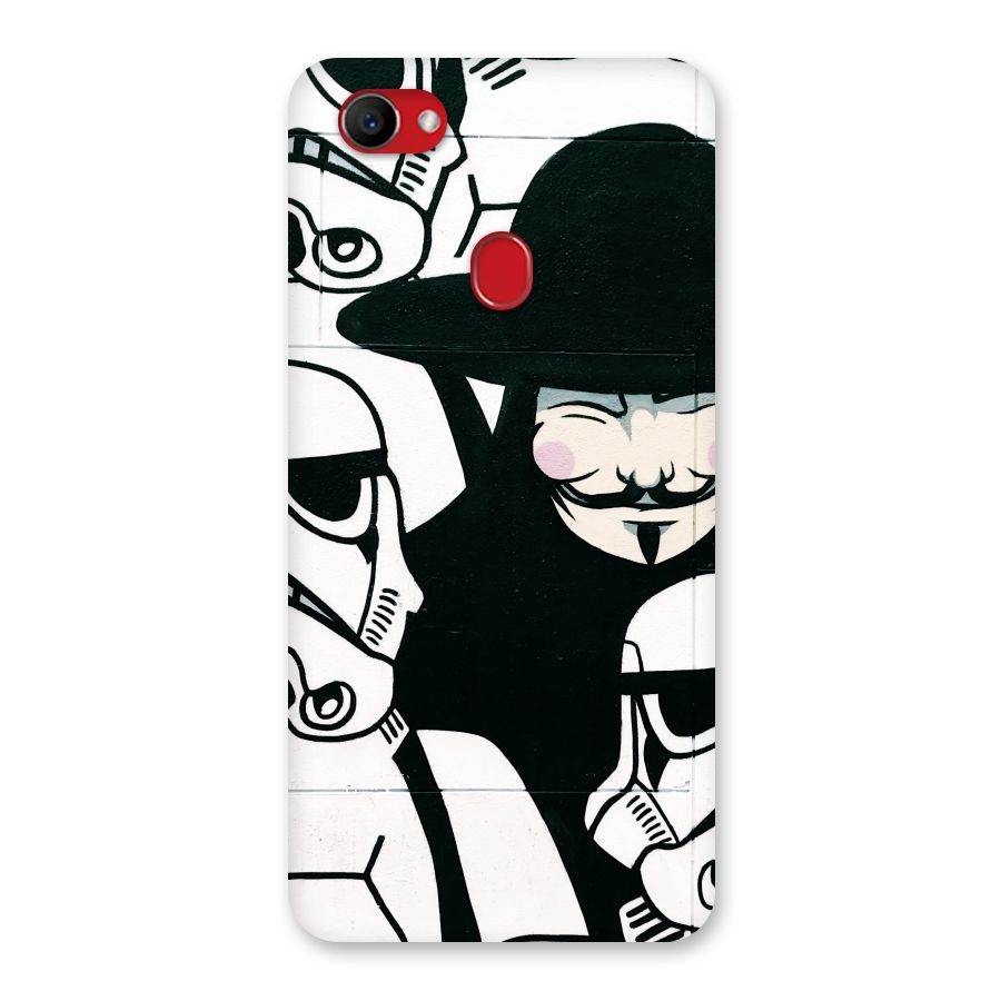 Anonymous Hat Back Case for Oppo F7