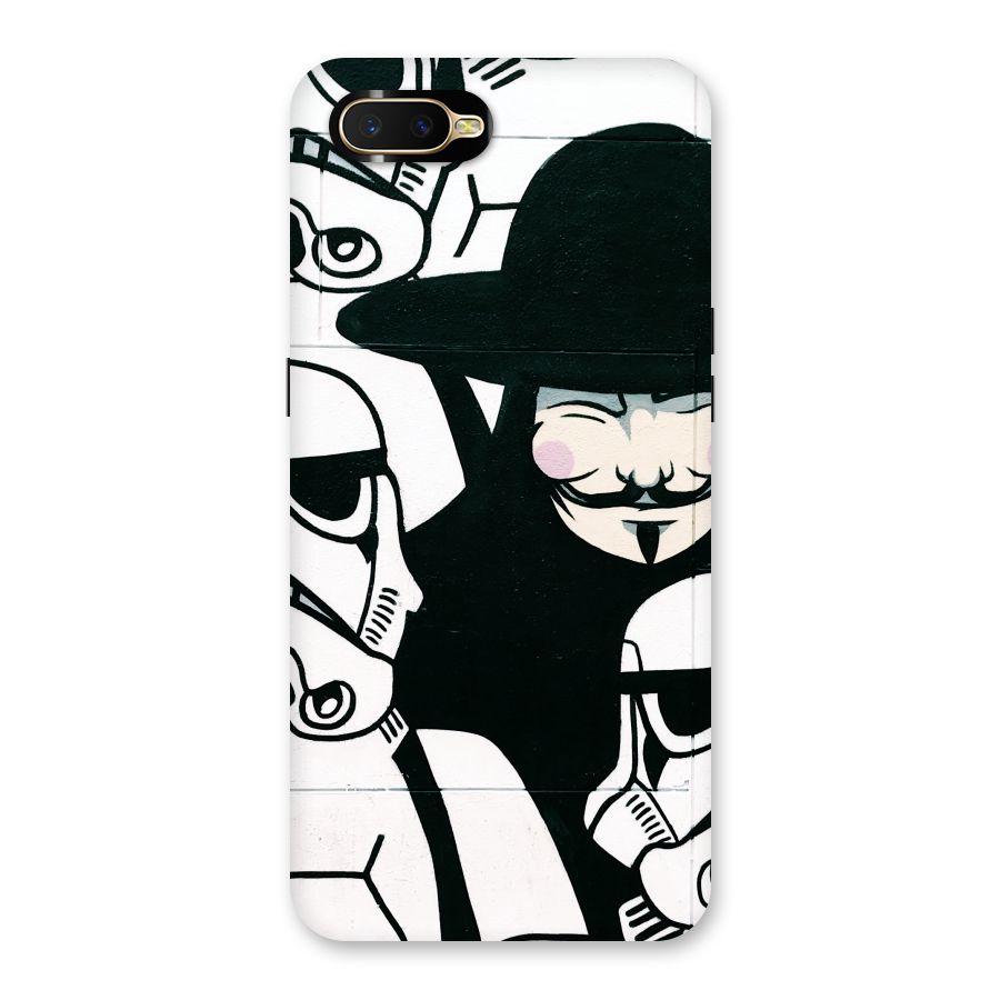 Anonymous Hat Back Case for Oppo K1