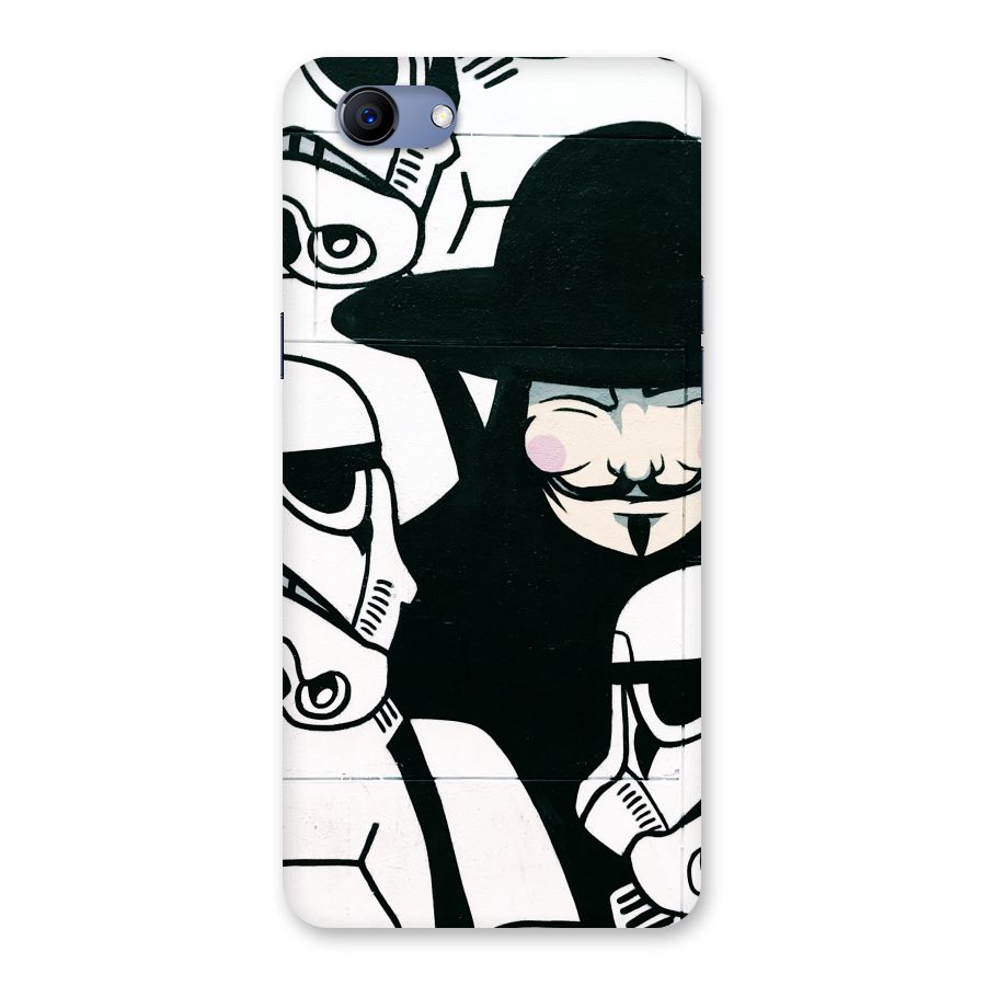 Anonymous Hat Back Case for Oppo Realme 1