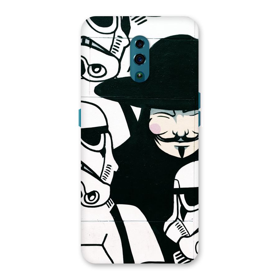 Anonymous Hat Back Case for Oppo Reno