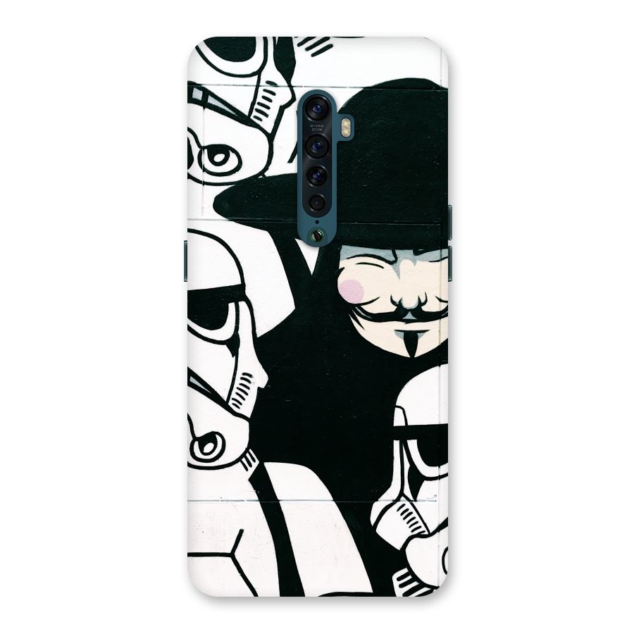 Anonymous Hat Back Case for Oppo Reno2