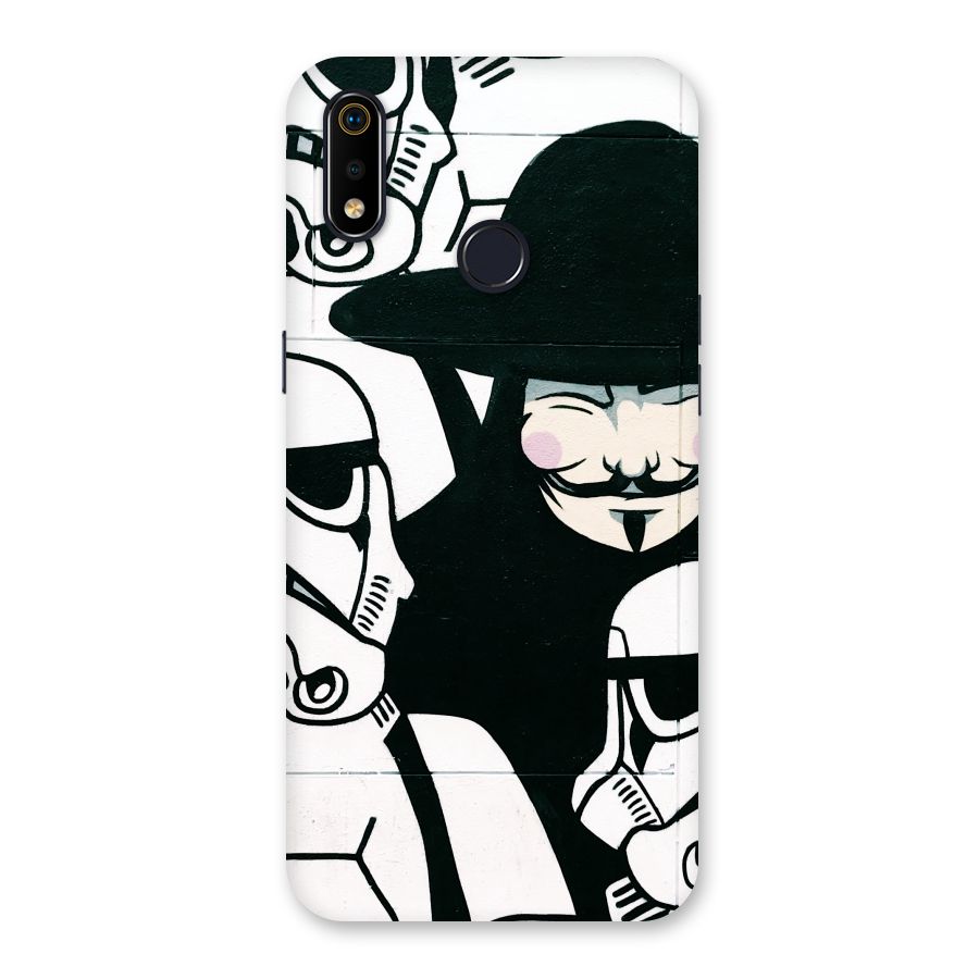 Anonymous Hat Back Case for Realme 3i