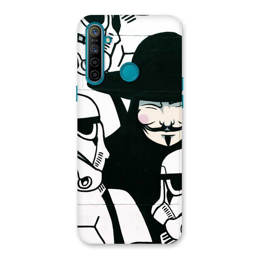 Anonymous Hat Back Case for Realme 5i