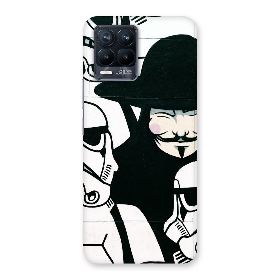 Anonymous Hat Back Case for Realme 8 Pro