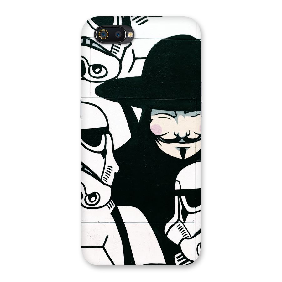 Anonymous Hat Back Case for Realme C2
