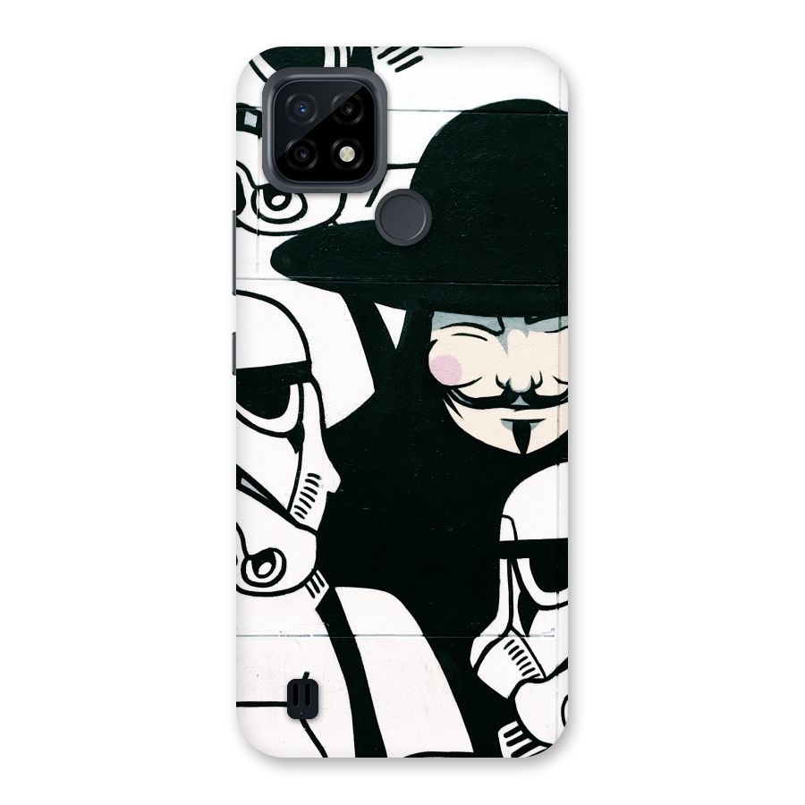 Anonymous Hat Back Case for Realme C21