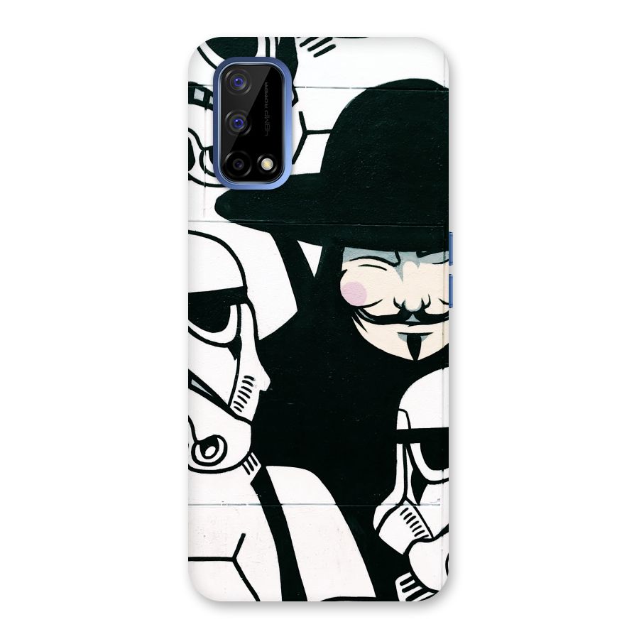 Anonymous Hat Back Case for Realme Narzo 30 Pro