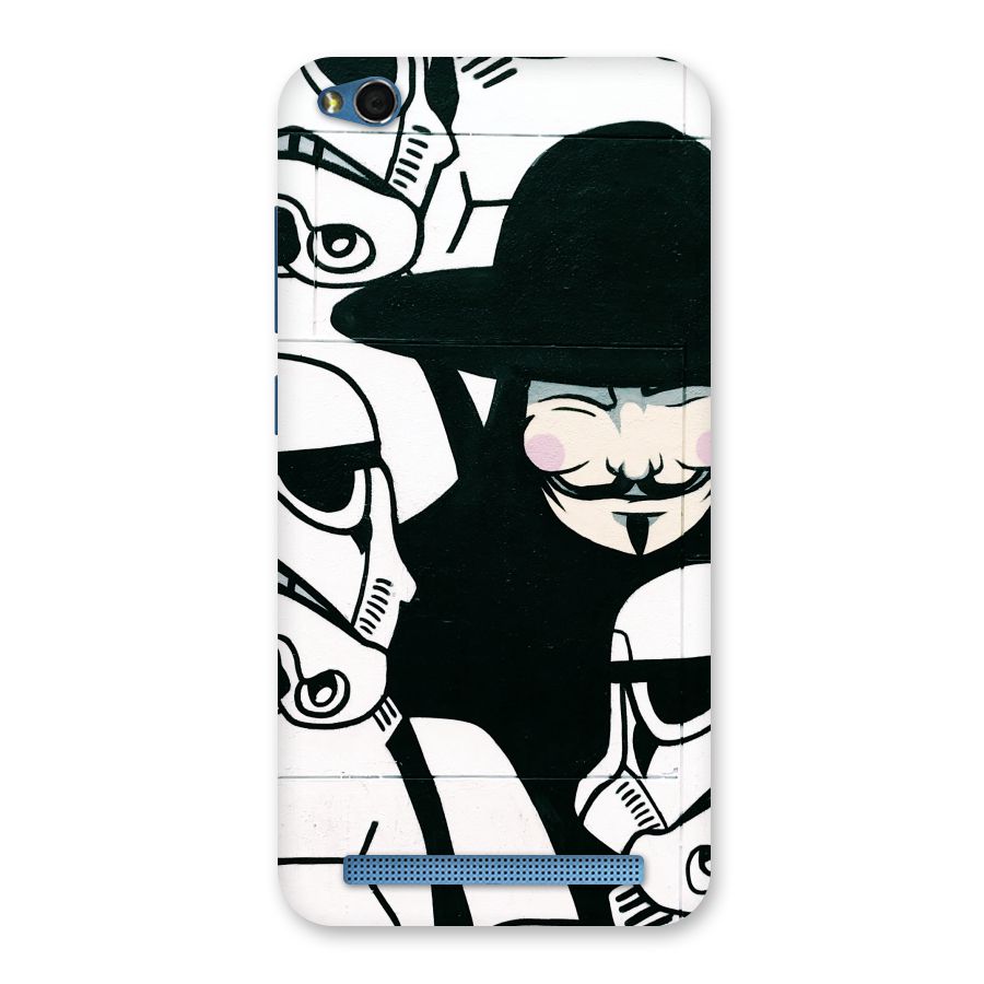 Anonymous Hat Back Case for Redmi 5A