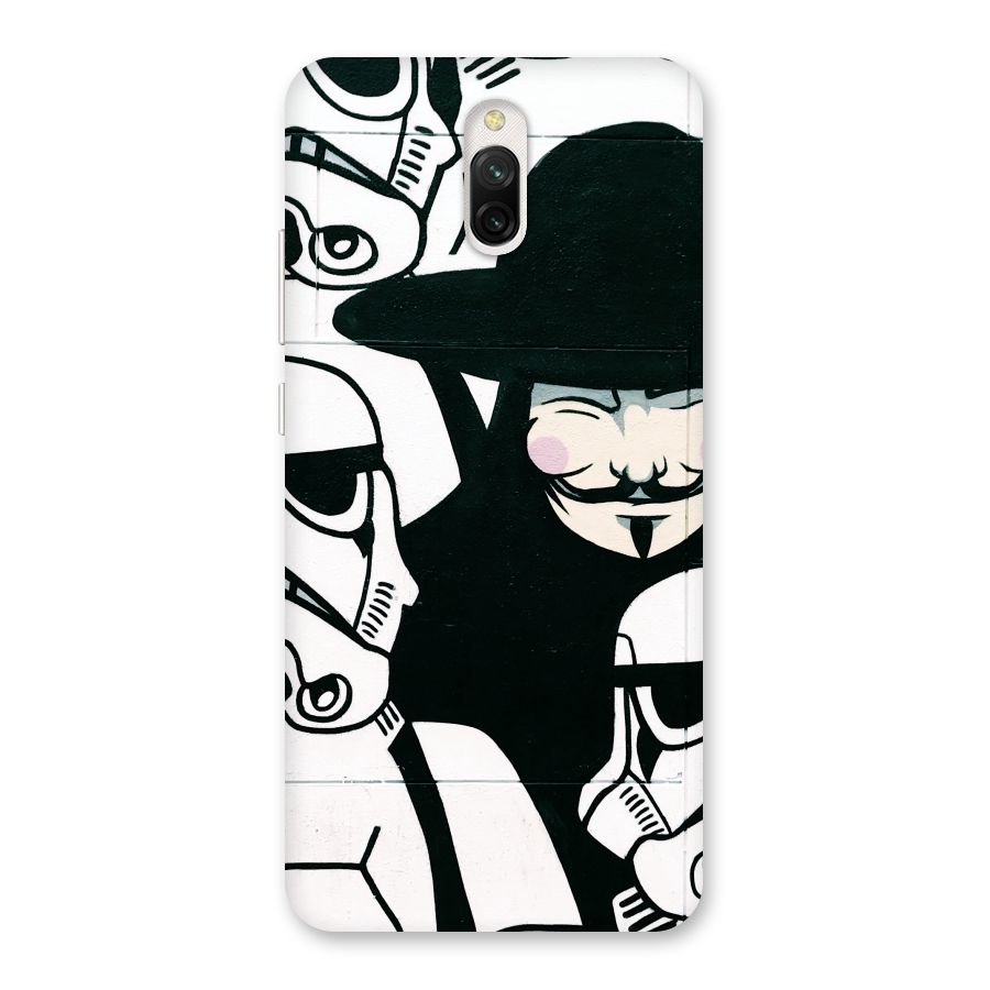 Anonymous Hat Back Case for Redmi 8A Dual