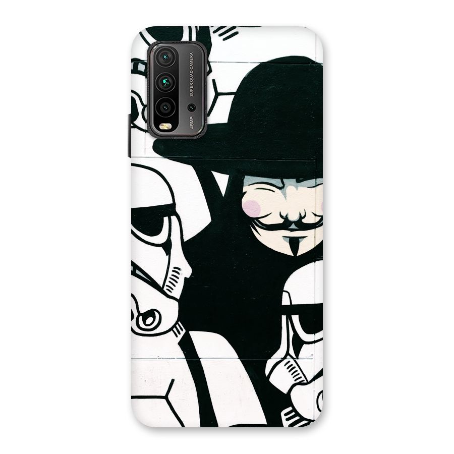 Anonymous Hat Back Case for Redmi 9 Power