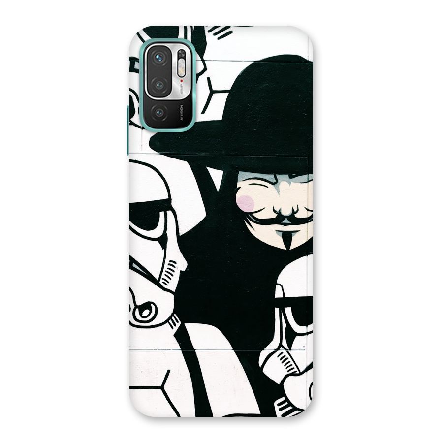 Anonymous Hat Back Case for Redmi Note 10T 5G