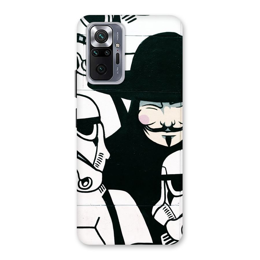 Anonymous Hat Back Case for Redmi Note 10 Pro Max