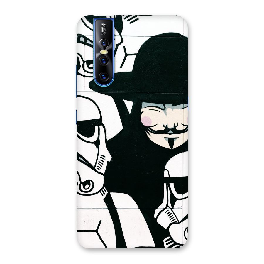 Anonymous Hat Back Case for Vivo V15 Pro