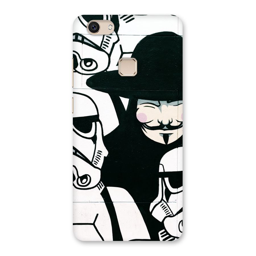 Anonymous Hat Back Case for Vivo V7
