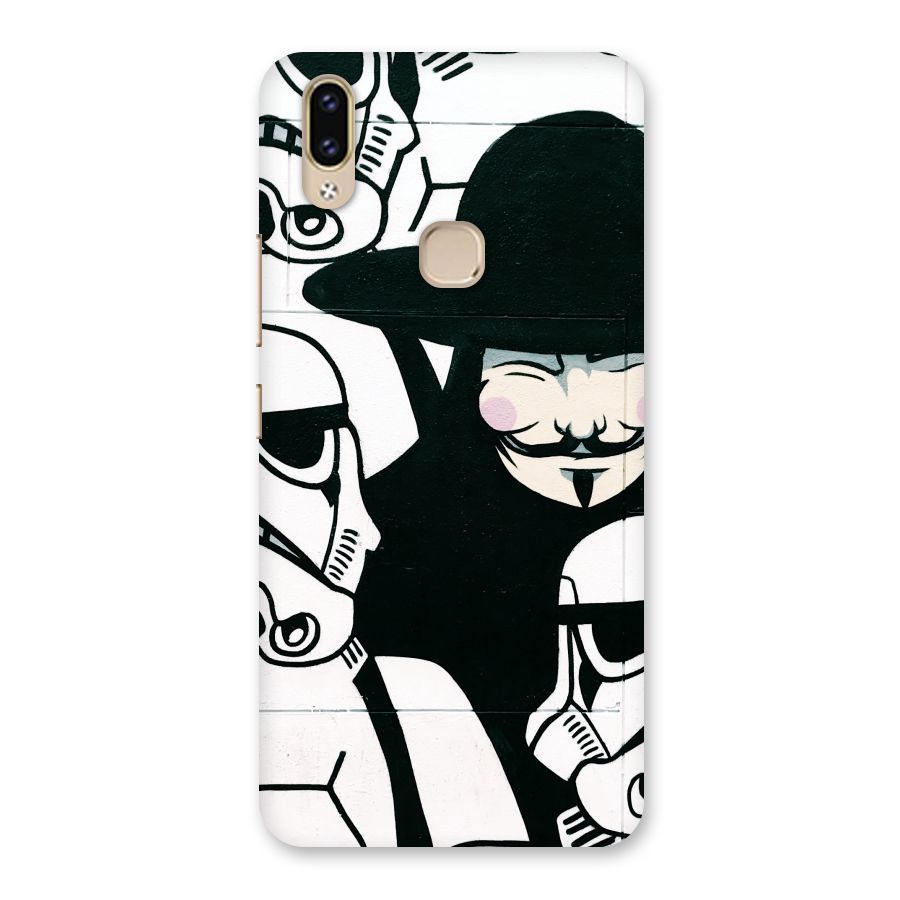 Anonymous Hat Back Case for Vivo V9 Youth