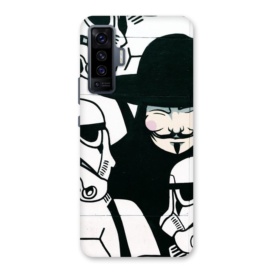 Anonymous Hat Back Case for Vivo X50