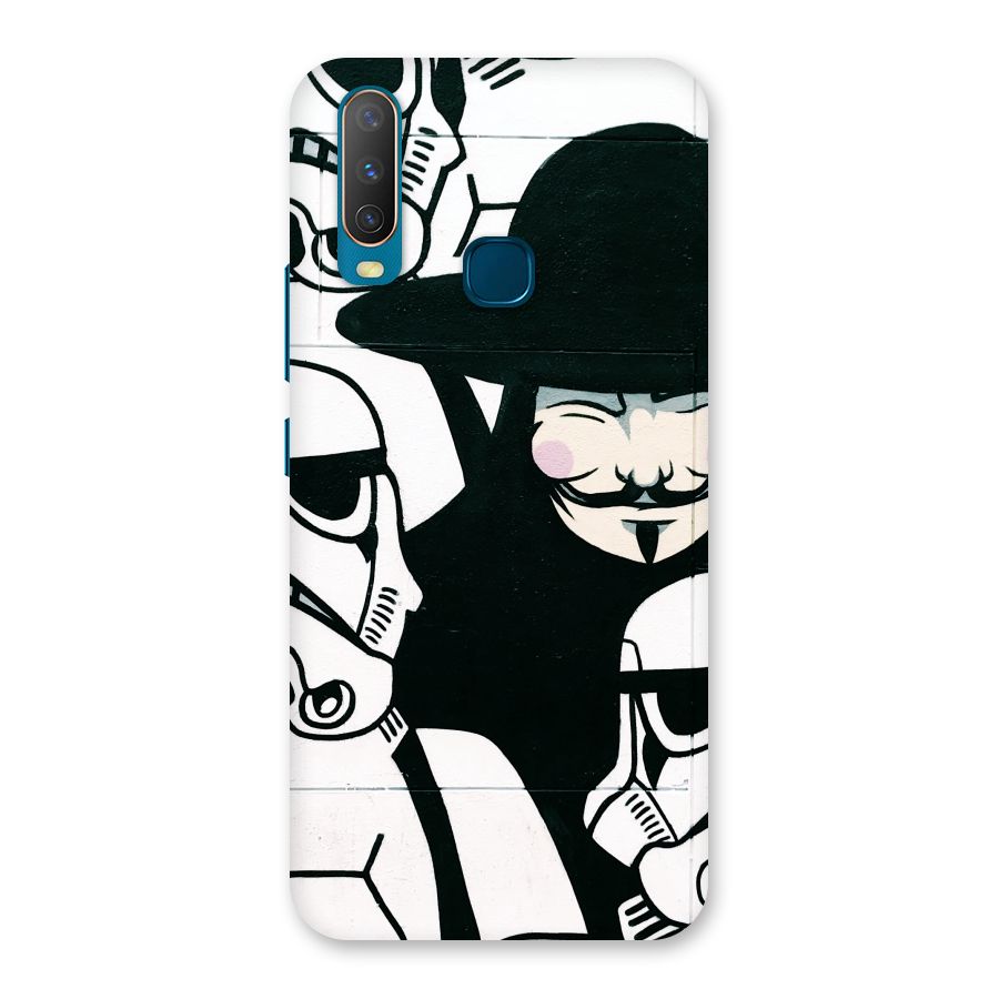 Anonymous Hat Back Case for Vivo Y17