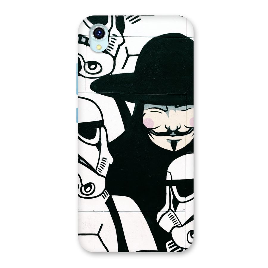 Anonymous Hat Back Case for Vivo Y1s