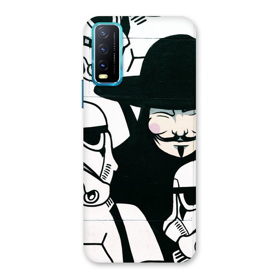 Anonymous Hat Back Case for Vivo Y20A