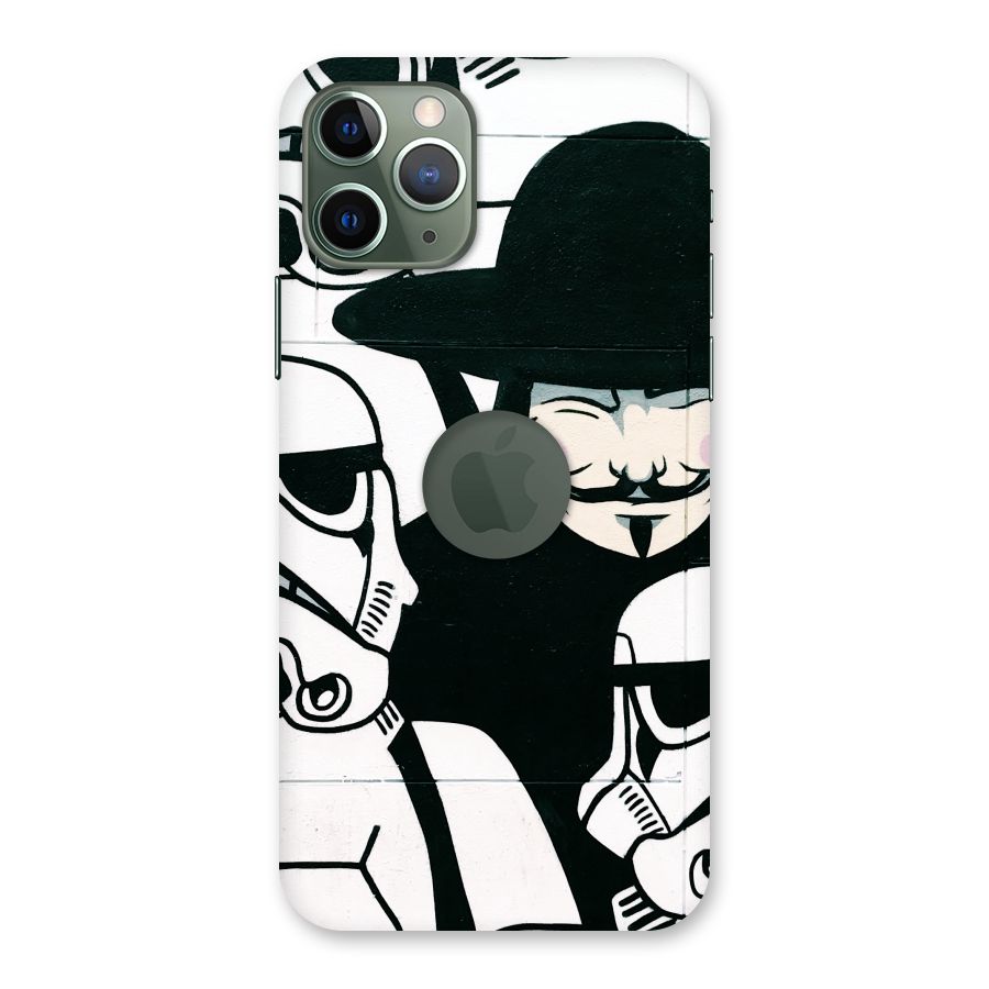 Anonymous Hat Back Case for iPhone 11 Pro Logo  Cut