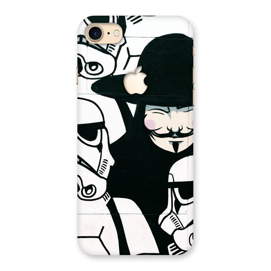 Anonymous Hat Back Case for iPhone 7 Apple Cut