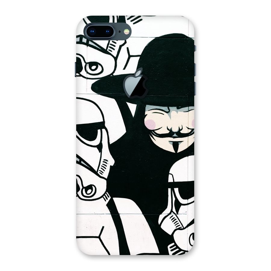 Anonymous Hat Back Case for iPhone 7 Plus Apple Cut