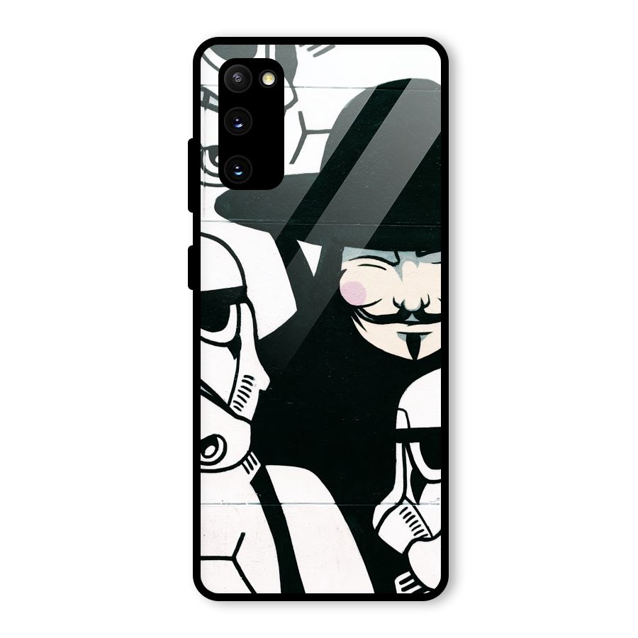 Anonymous Hat Glass Back Case for Galaxy S20 FE 5G
