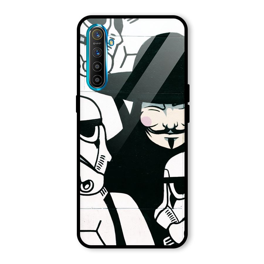 Anonymous Hat Glass Back Case for Realme X2