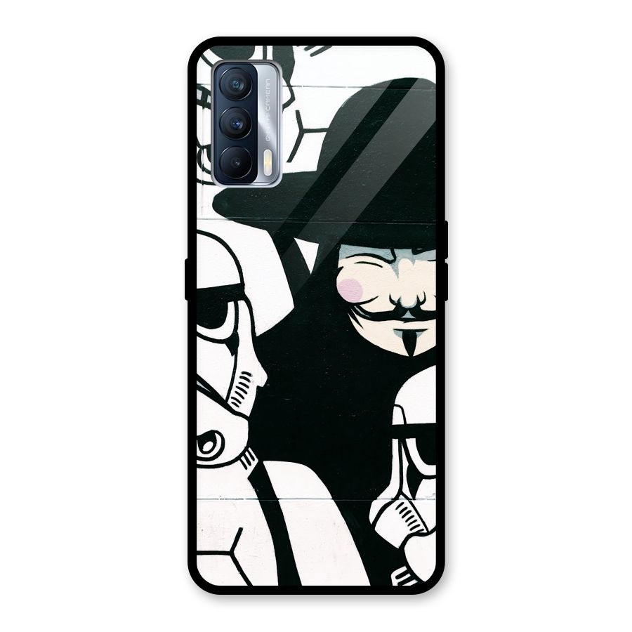Anonymous Hat Glass Back Case for Realme X7