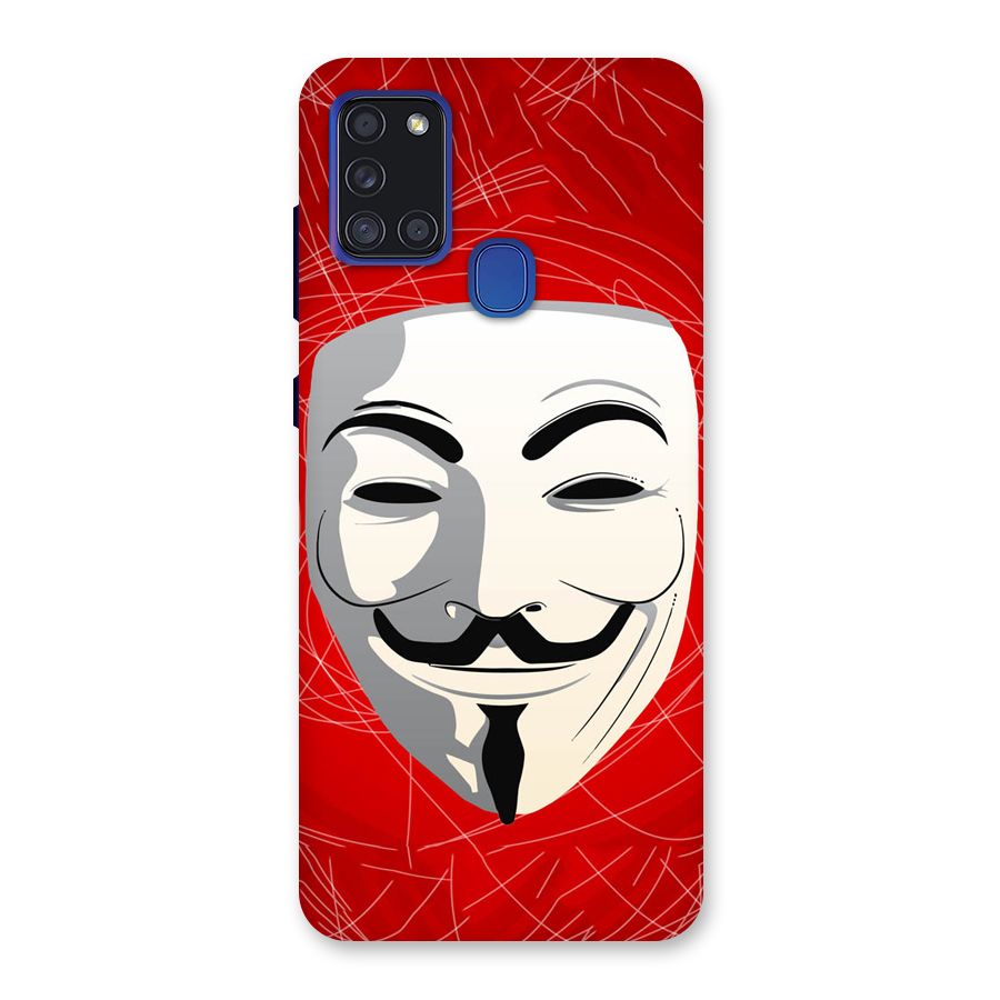 Anonymous Mask Abstract Back Case for Galaxy A21s