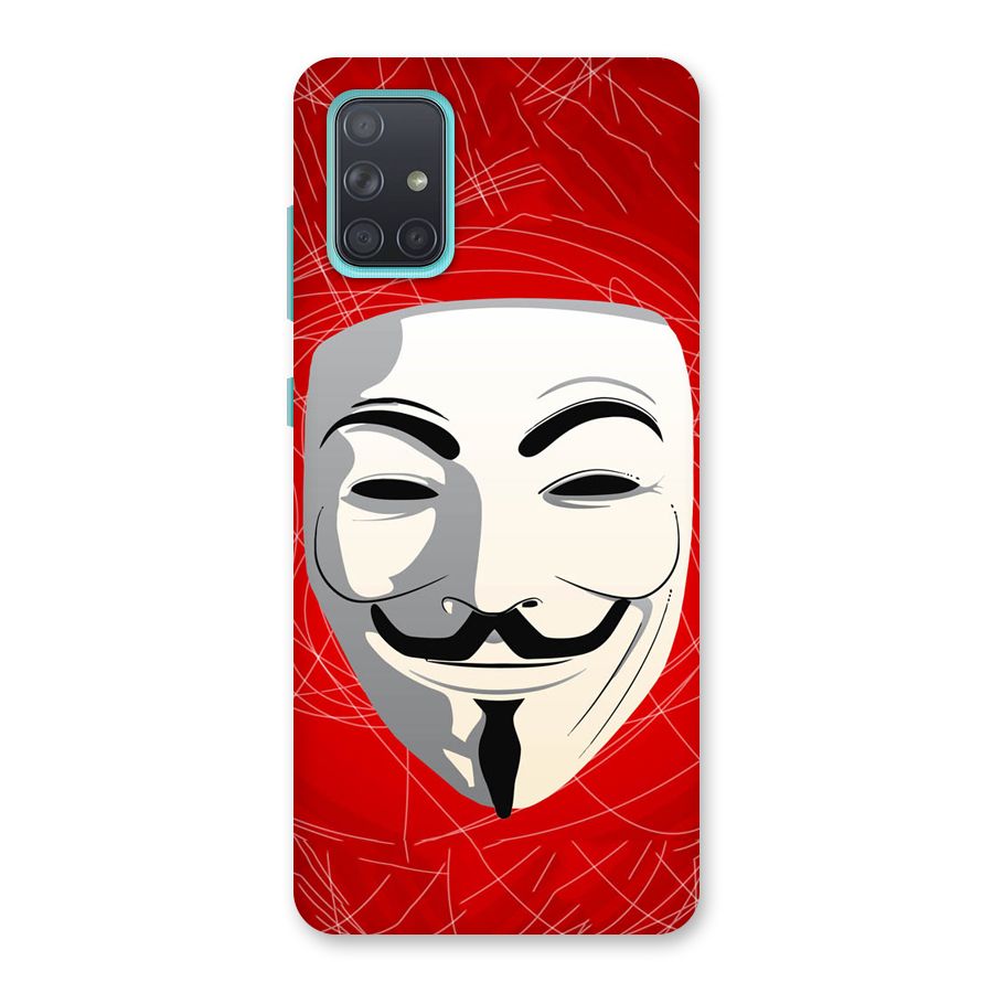 Anonymous Mask Abstract Back Case for Galaxy A71