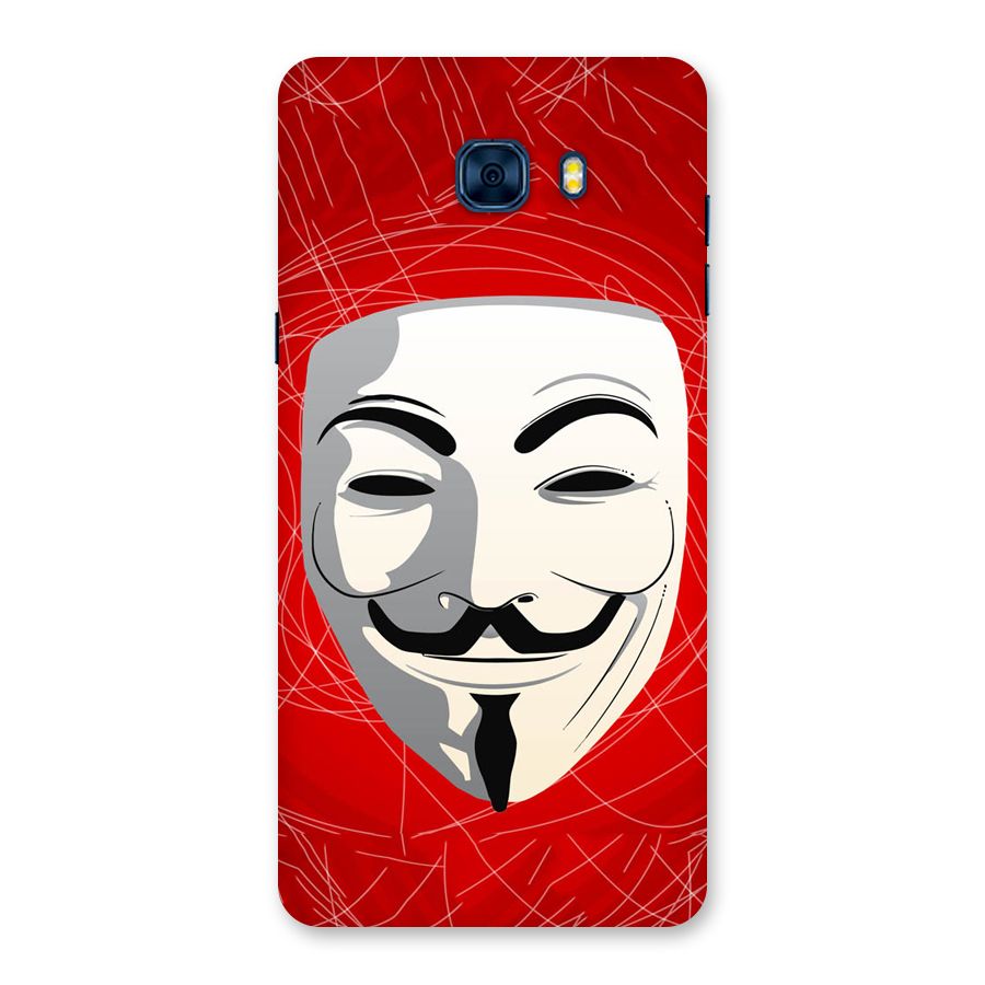 Anonymous Mask Abstract Back Case for Galaxy C7 Pro