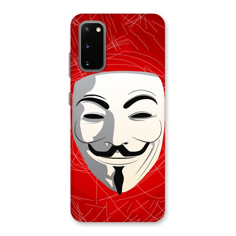 Anonymous Mask Abstract Back Case for Galaxy S20