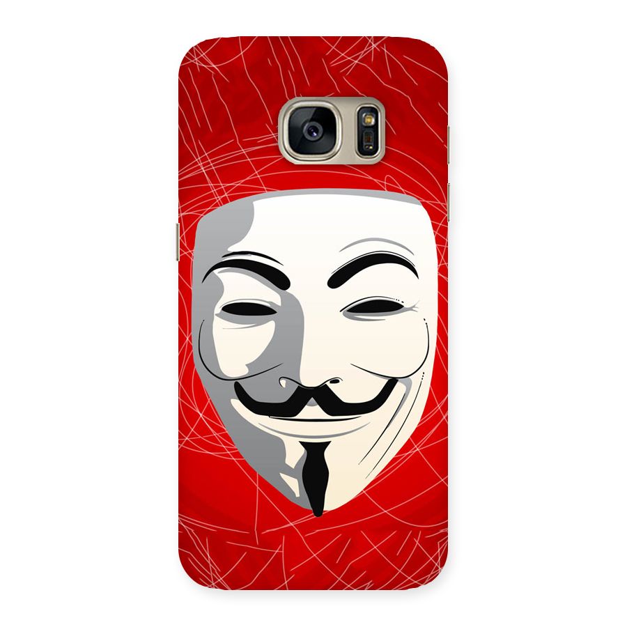 Anonymous Mask Abstract Back Case for Galaxy S7