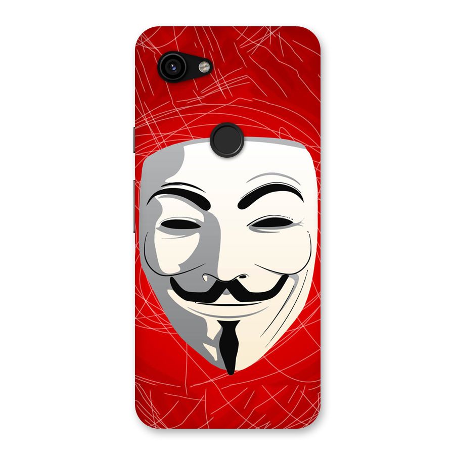 Anonymous Mask Abstract Back Case for Google Pixel 3a
