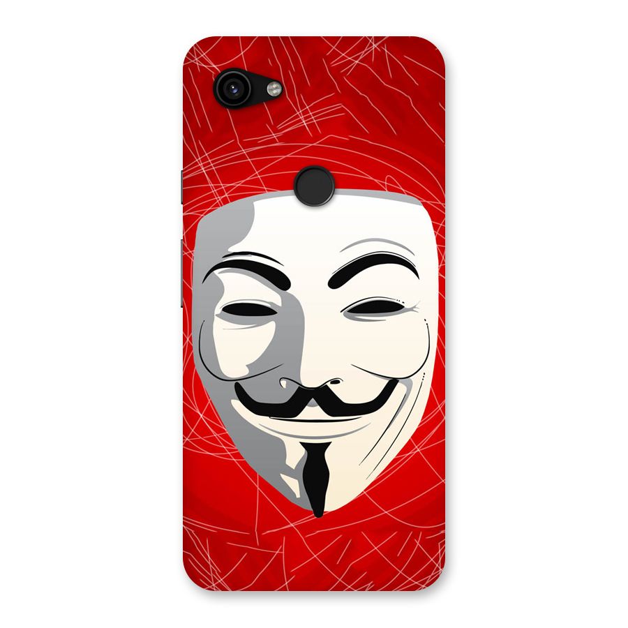 Anonymous Mask Abstract Back Case for Google Pixel 3a XL