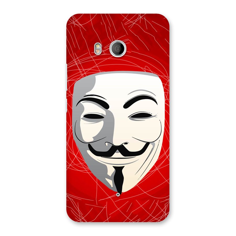 Anonymous Mask Abstract Back Case for HTC U11