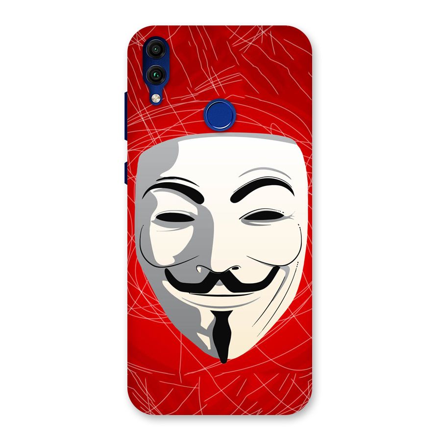 Anonymous Mask Abstract Back Case for Honor 8C
