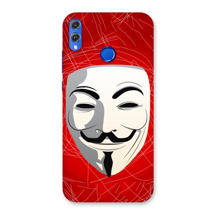 Anonymous Mask Abstract Back Case for Honor 8X