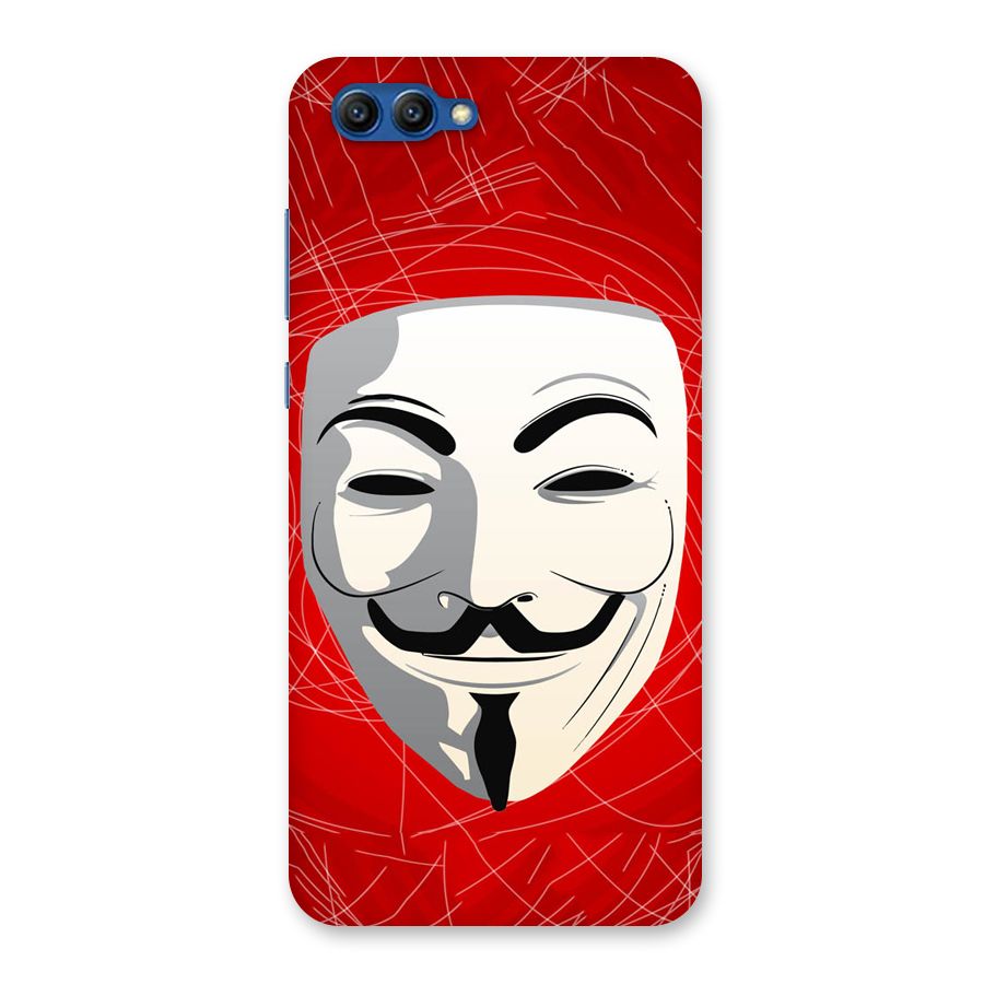Anonymous Mask Abstract Back Case for Honor View 10
